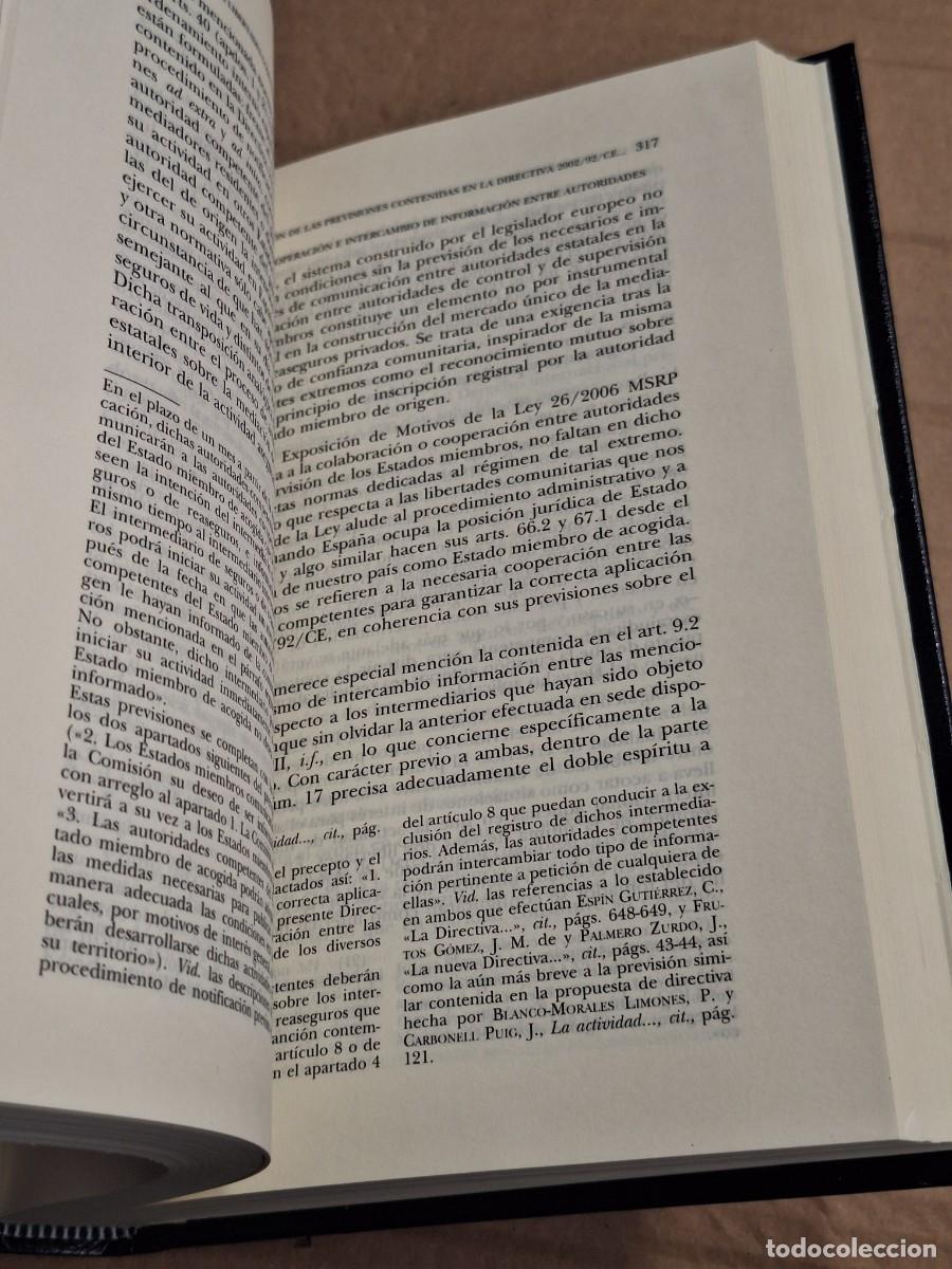 Libros: COMENTARIOS A LA LEY DE MEDIACION DE SEGUROS Y REASEGUROS PRIVADOS - CU&Ntilde;AT EDO, Vicente - BATALLER - Foto 4