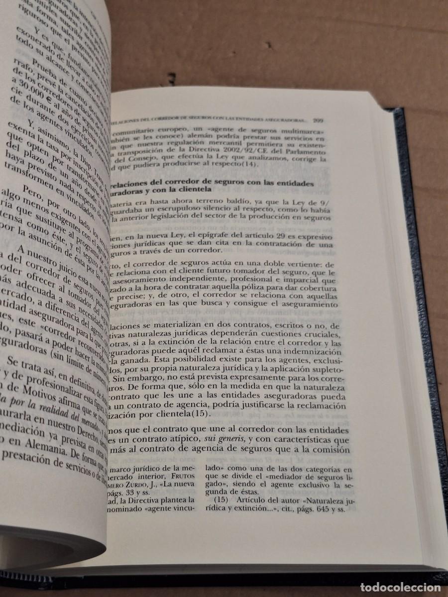 Libros: COMENTARIOS A LA LEY DE MEDIACION DE SEGUROS Y REASEGUROS PRIVADOS - CU&Ntilde;AT EDO, Vicente - BATALLER - Foto 5