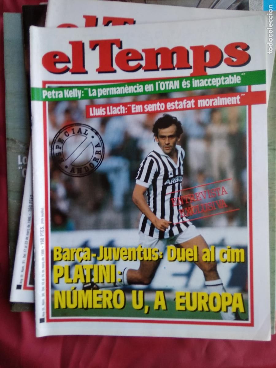 Livros em segunda m&atilde;o: El Temps Num 90 Bar&ccedil;a-Juventus: Duel al cim Platini Q.371