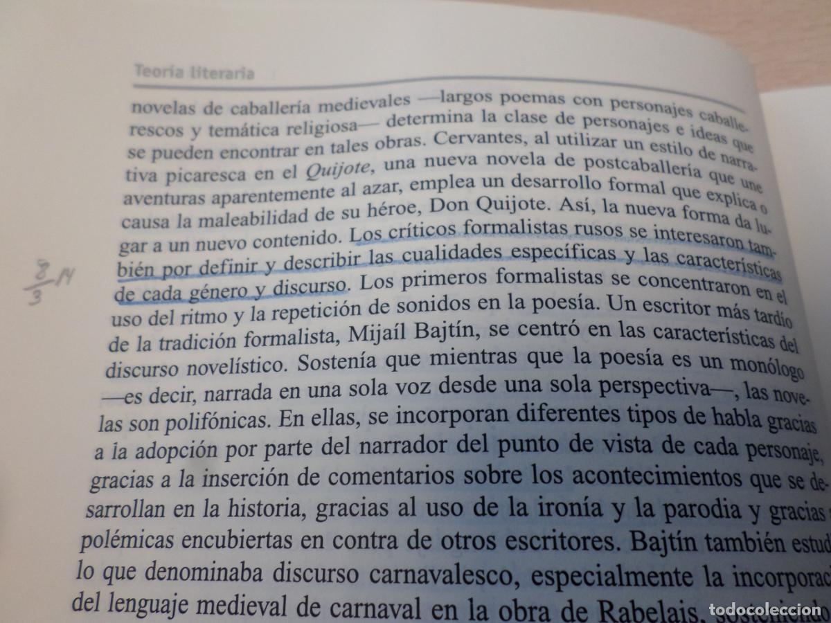 Libros: TEORIA LITERARIA. UNA INTRODUCCION PRACTICA. EDITORIAL ALIANZA 2002 - Michael Ryan - Foto 10