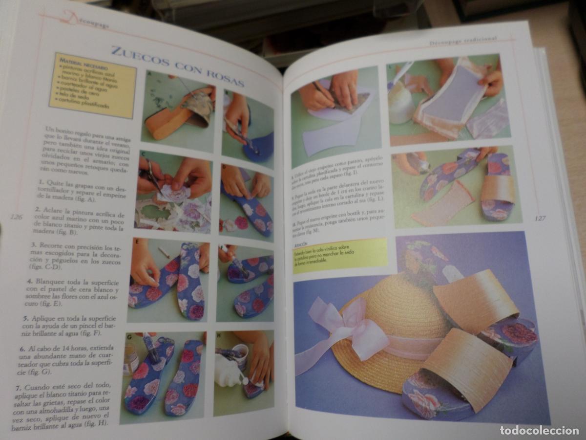Libros: DECOUPAGE - TECNICAS/ MATERIALES/ EFECTOS ESPECIALES/ PAPEL TRIDIMENSIONAL ED. VECCHI 2005 - Vv.aa. - Foto 2