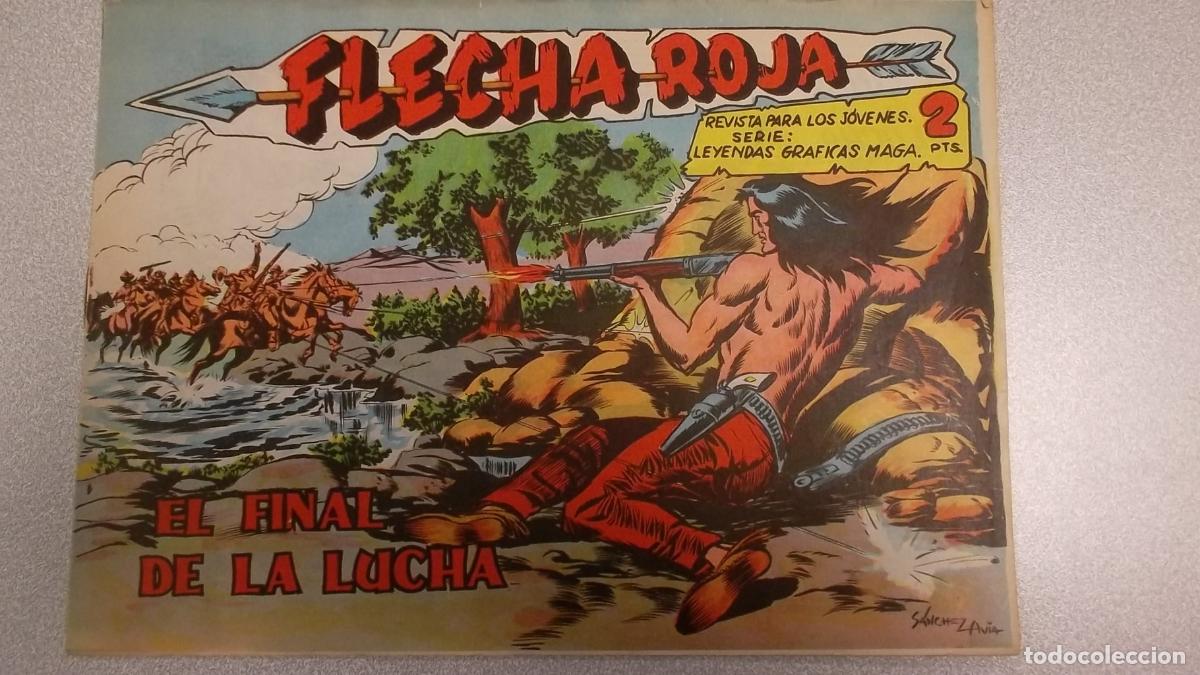 Libros: FLECHA ROJA N&ordm; 76 - EL FINAL DE LA LUCHA - ORIGINAL MAGA 1962 - - Foto 1