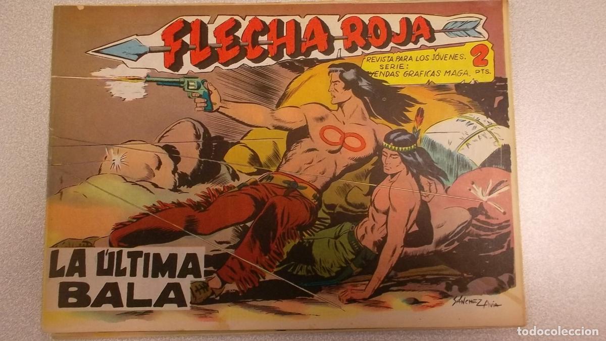Libros: FLECHA ROJA N&ordm; 70 - LA &Uacute;LTIMA BALA - ORIGINAL MAGA 1962 - - Foto 1