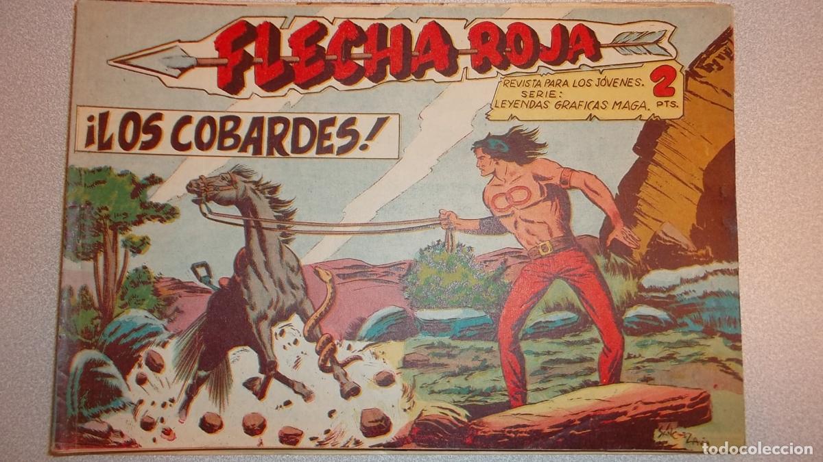 Libros: FLECHA ROJA N&ordm; 55 - LOS COBARDES - ORIGINAL MAGA 1962 - - Foto 1