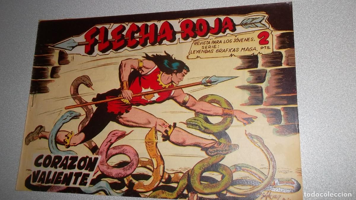 Libros: FLECHA ROJA N&ordm; 48 - CORAZ&Oacute;N VALIENTE - ORIGINAL MAGA 1962 - - Foto 1
