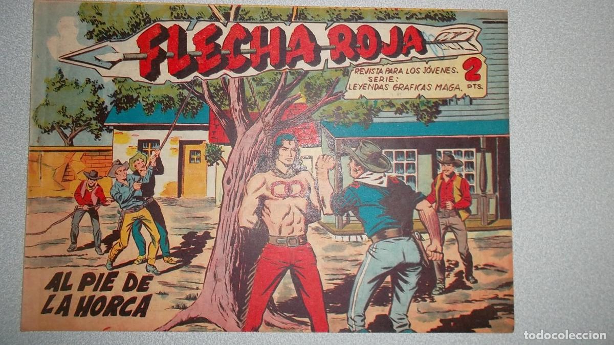 Libros: FLECHA ROJA N&ordm; 37 - AL PIE DE LA HORCA - ORIGINAL MAGA 1962 - - Foto 1