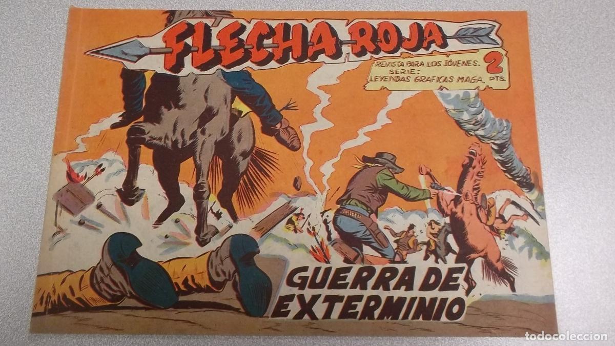 Libros: FLECHA ROJA N&ordm; 32 - GUERRA DE EXTERMINIO - ORIGINAL MAGA 1962 - - Foto 1