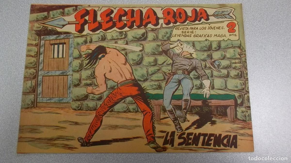 Libros: FLECHA ROJA N&ordm; 8- LA SENTENCIA - ORIGINAL MAGA 1962 - - Foto 1