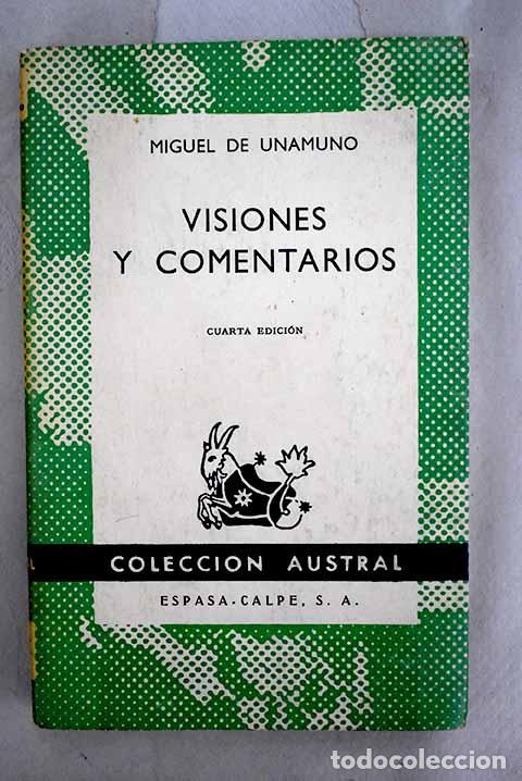 Libros: Visiones y comentarios.- Unamuno, Miguel de - Foto 1