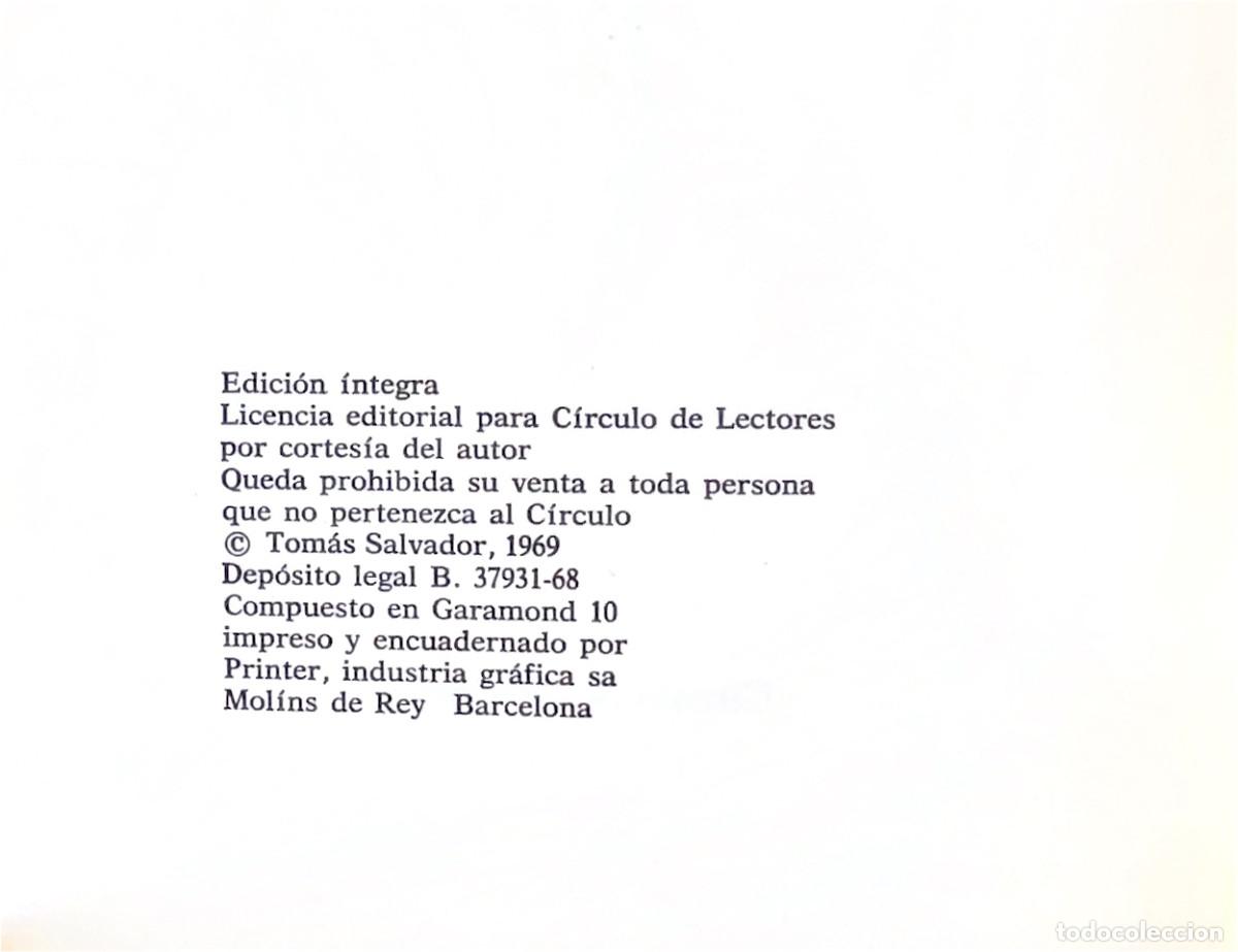 Libros: FT0786. Libro: El Haragan. Autor: Tom&aacute;s Salvador - Foto 2
