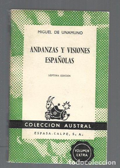 Libros: ANDANZAS Y VISIONES ESPA&Ntilde;OLAS - UNAMUNO, MIGUEL DE - Foto 1