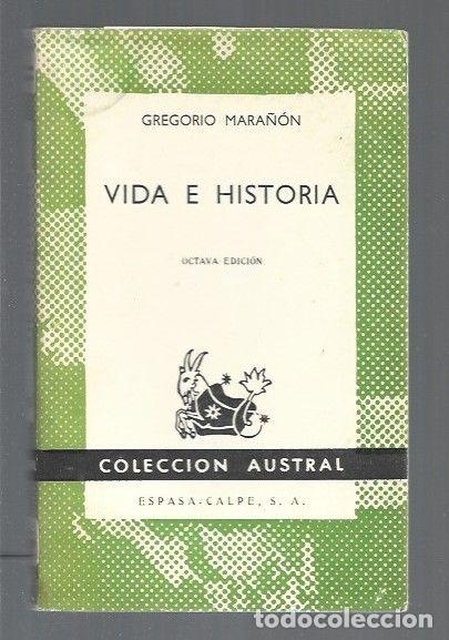 Libros: VIDA E HISTORIA - MARA&Ntilde;ON, GREGORIO - Foto 1