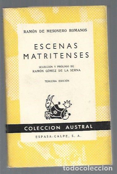 Libros: ESCENAS MATRITENSES - MESONERO ROMANOS, RAMON DE - Foto 1