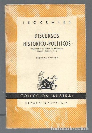 Libros: DISCURSOS HISTORICO-POLITICOS - ISOCRATES - Foto 1