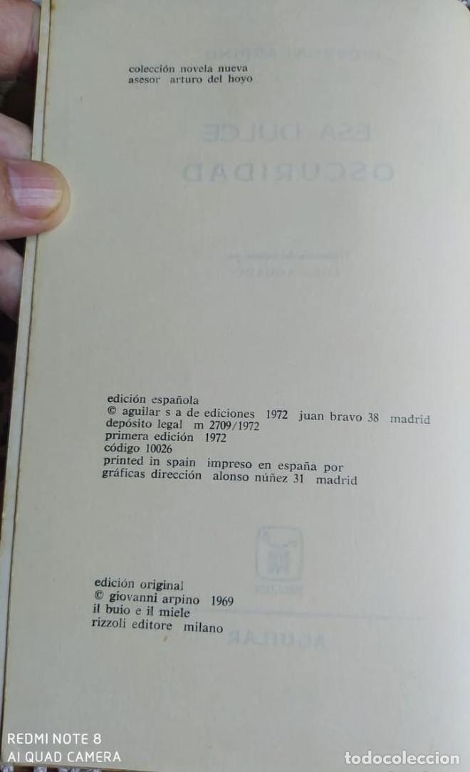 Libros: ESA DULCE OSCURIDAD - Giovanni Arpino - Foto 2