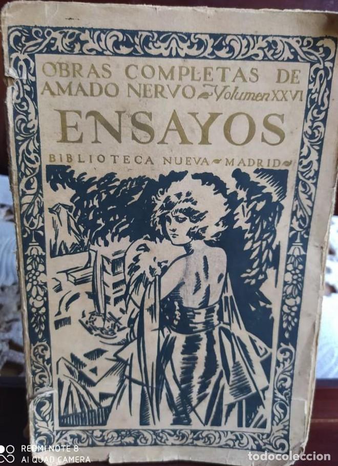 Libros: OBRAS COMPLETAS DE AMADO NERVO. ENSAYOS - Vol Xxvi - Foto 1