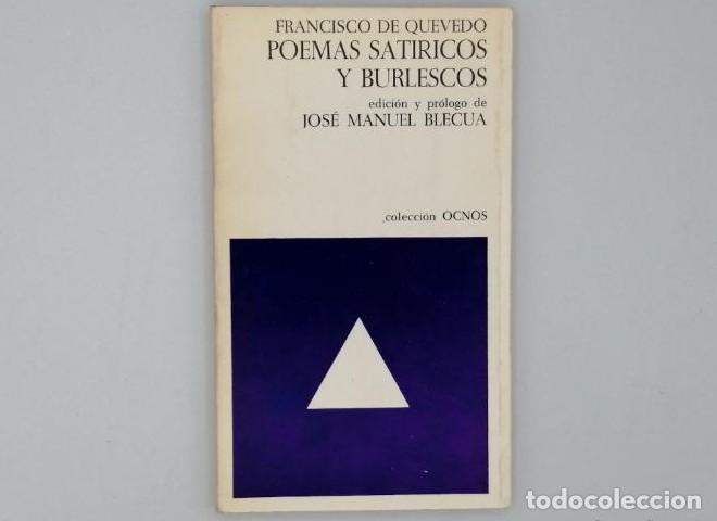Libros: POEMAS SAT&Iacute;RICOS Y BURLESCOS - Francisco De Quevedo - Foto 1