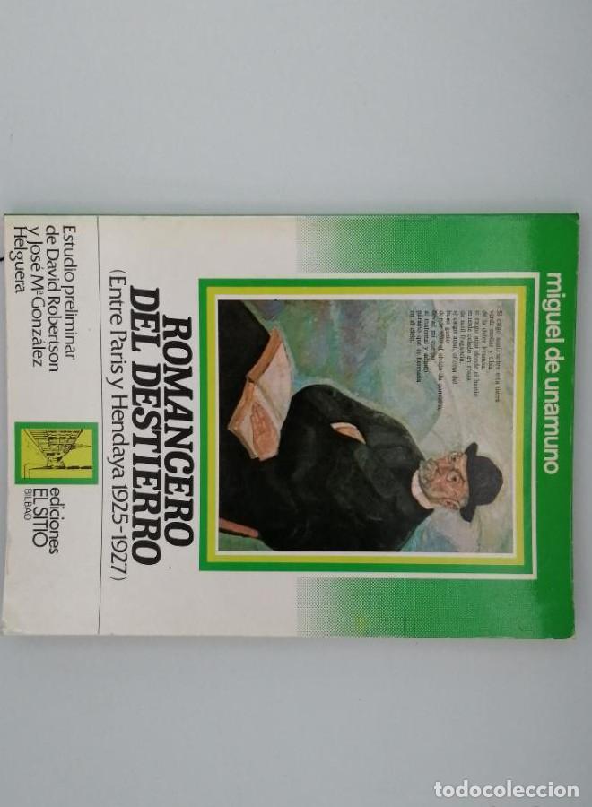 Libros: ROMANCERO DEL DESTIERRO - Miguel De Unamuno - Foto 1