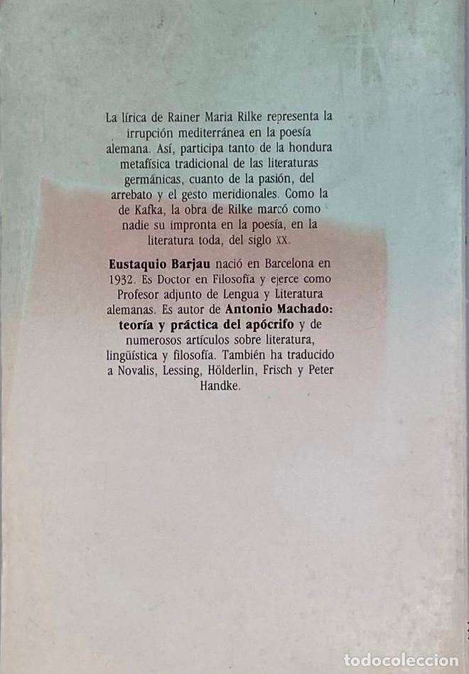Libros: RILKE, EL AUTOR Y SU OBRA - Eustaquio Barjau - Foto 2