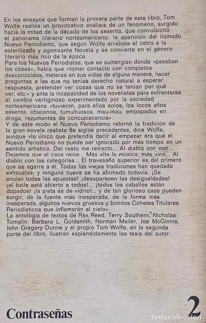 Libros: EL NUEVO PERIODISMO - Tom Wolfe - Foto 2