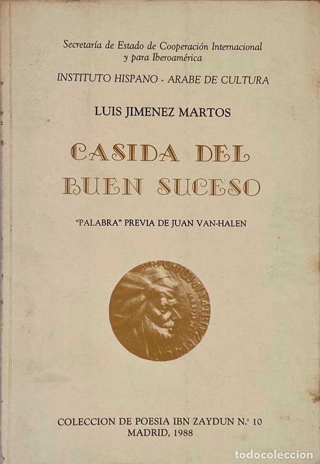 Libros: CASIDA DEL BUEN SUCESO - Luis Jim&eacute;nez Martos - Foto 1