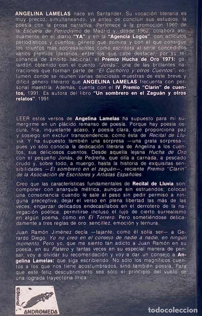 Libros: RECITAL DE LLUVIA - Angelina Lamelas - Foto 2