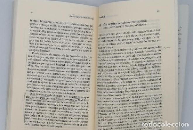 Libros: PARADOJAS Y DEVOCIONES - John Donne - Foto 2