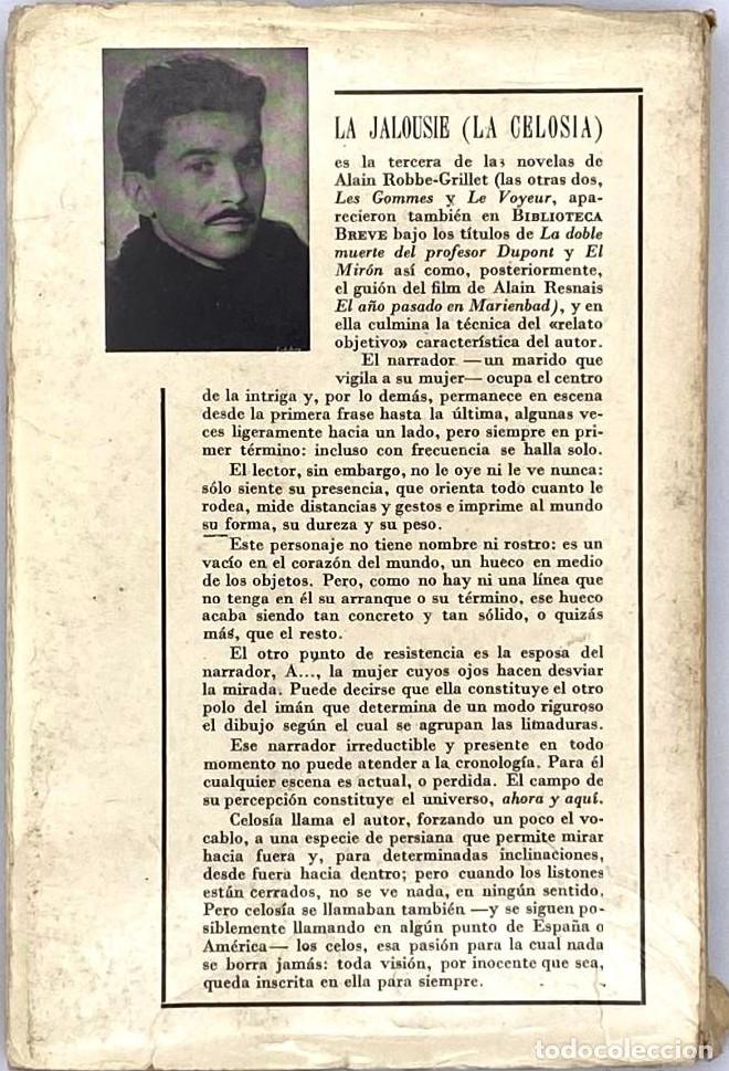 Libros: LA CELOS&Iacute;A - Alain Robbe Grillet - Foto 2