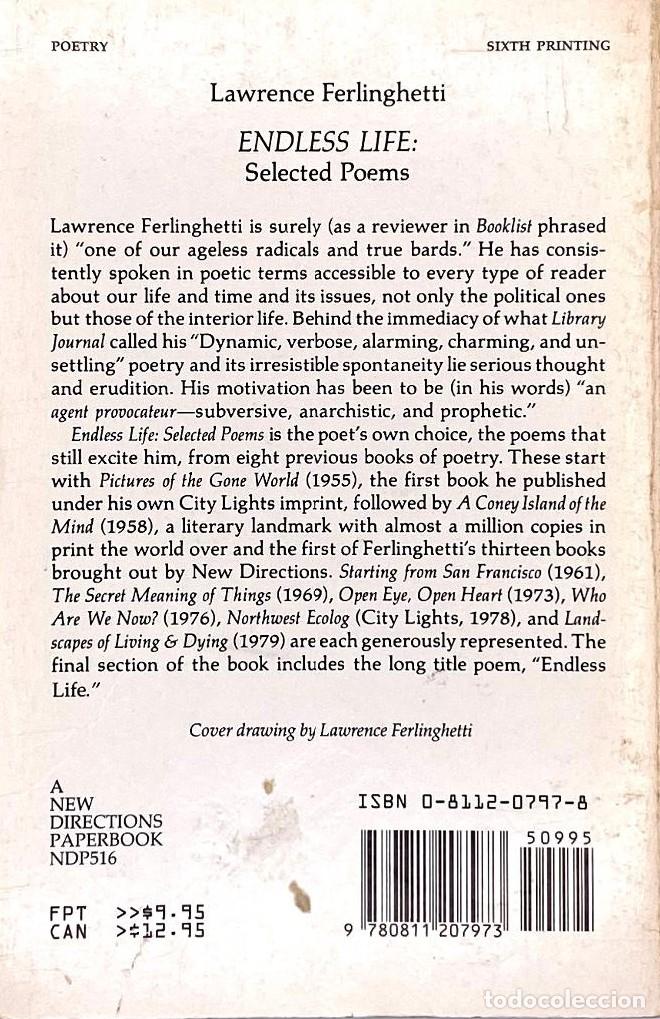 Libros: ENDLESS LIFE. SELECTED POEMS - Lawrence Ferlinguetti - Foto 2