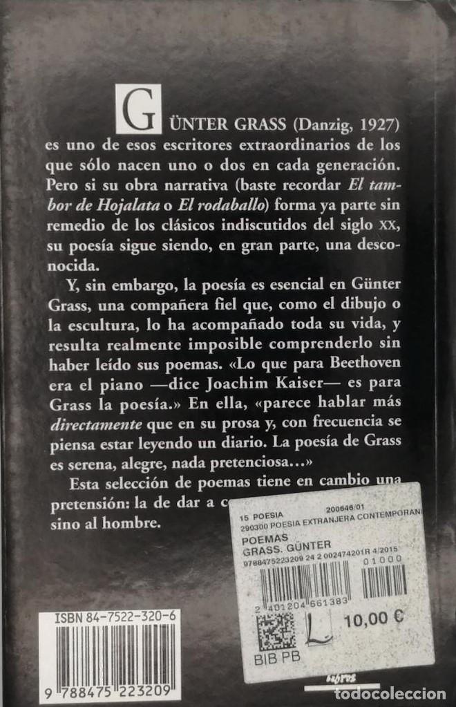 Libros: POEMAS - Gunther Grass - Foto 2