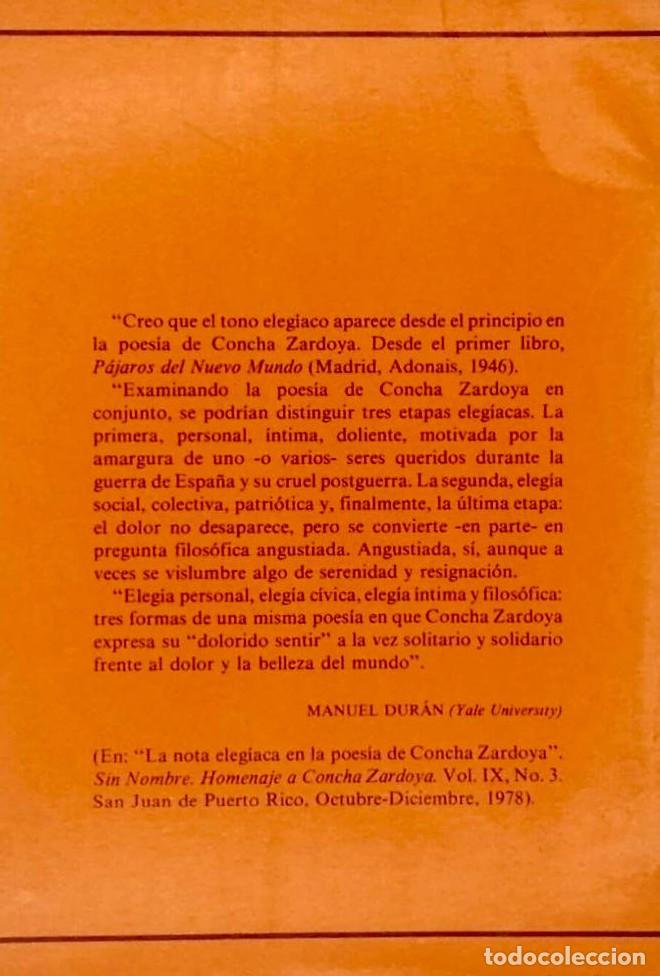Libros: LA ESTACI&Oacute;N DEL SILENCIO (ELEG&Iacute;AS) - Concha Zardoya - Foto 2