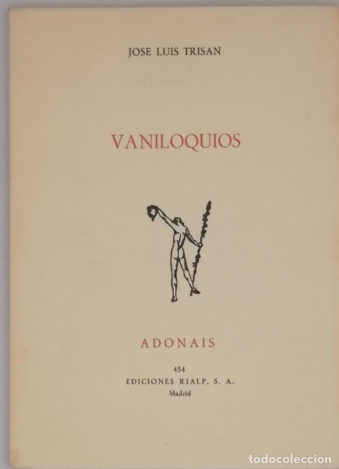 Libros: VANILOQUIOS - Jos&eacute; Luis Trisan - Foto 1