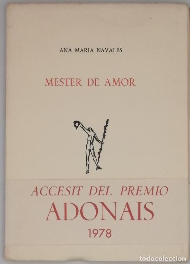 Libros: MESTER DE AMOR - Ana Mar&iacute;a Navales - Foto 1