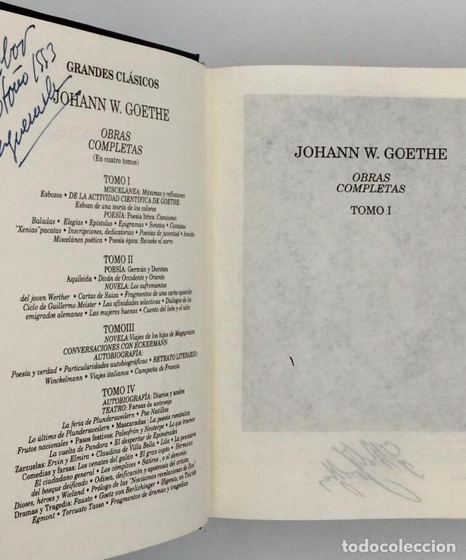 Libros: GRANDES CL&Aacute;SICOS - Johann W Goethe - Foto 2