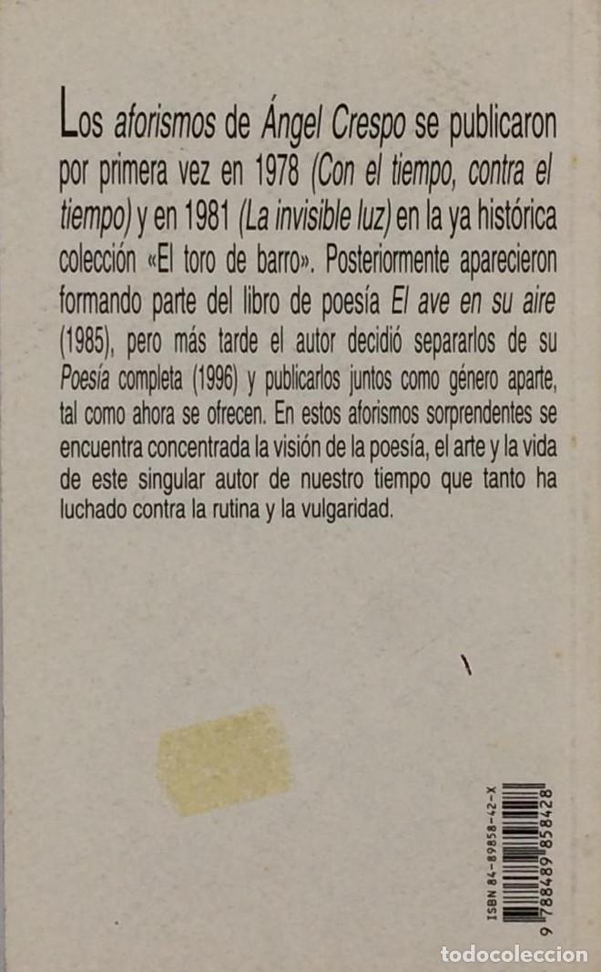 Libros: &Aacute;NGEL CRESPO - Aforismos - Foto 2