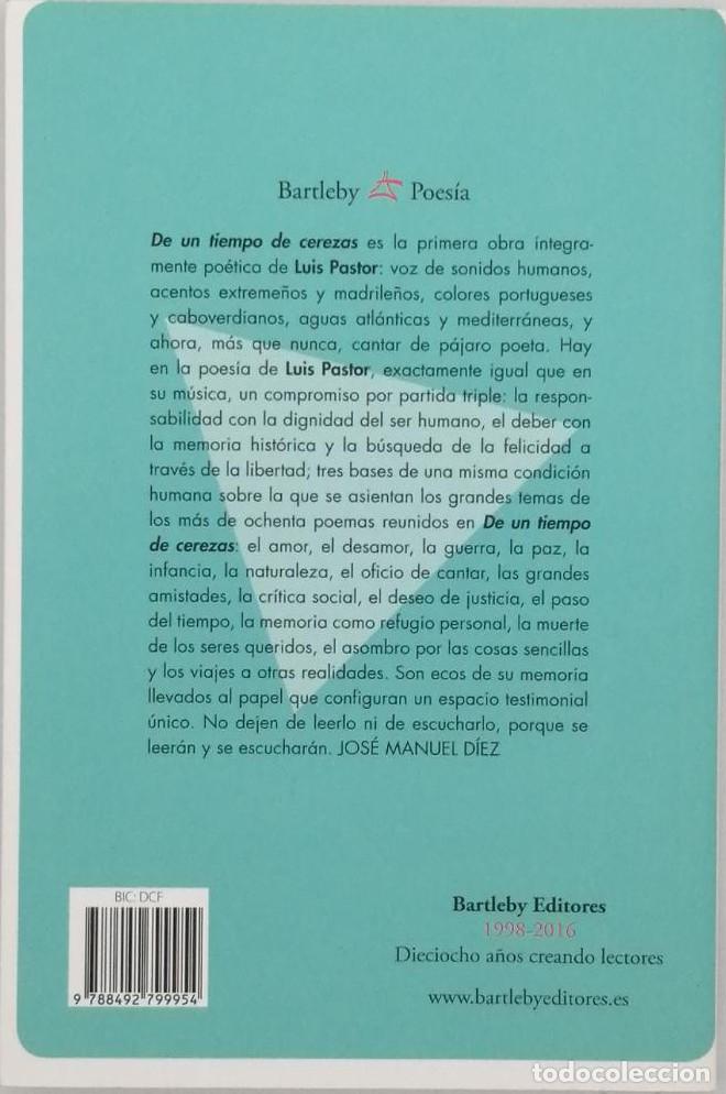Libros: DE UN TIEMPO DE CEREZAS - Luis Pastor - Foto 2