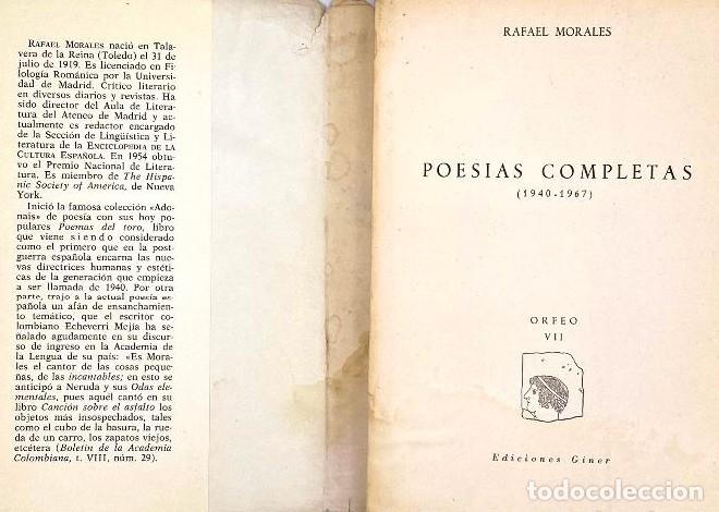 Libros: POES&Iacute;AS COMPLETAS - Rafael Morales - Foto 2