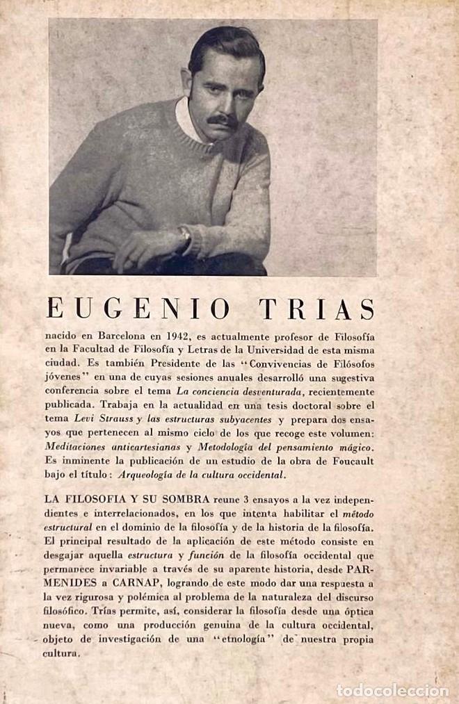 Libros: LA FILOSOF&Iacute;A Y SU SOMBRA - Eugenio Tr&iacute;as - Foto 2
