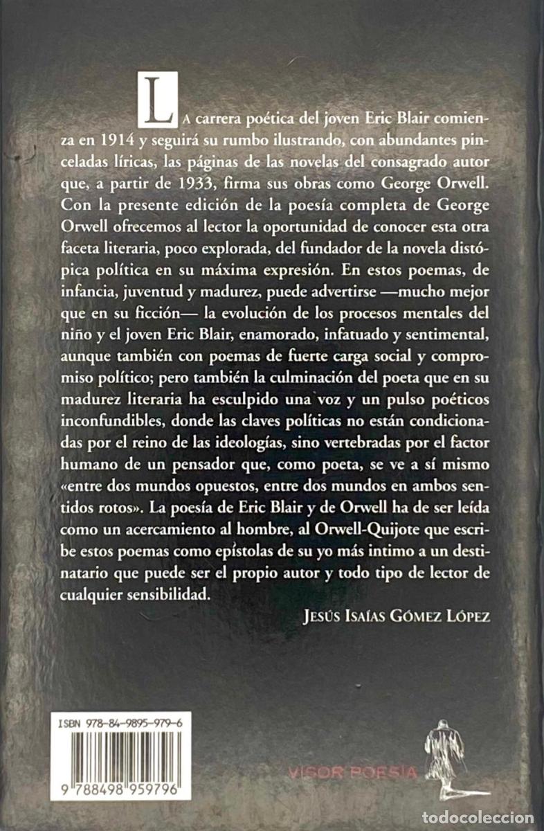 Libros: POESIA COMPLETA - Goerge Orwell - Foto 2