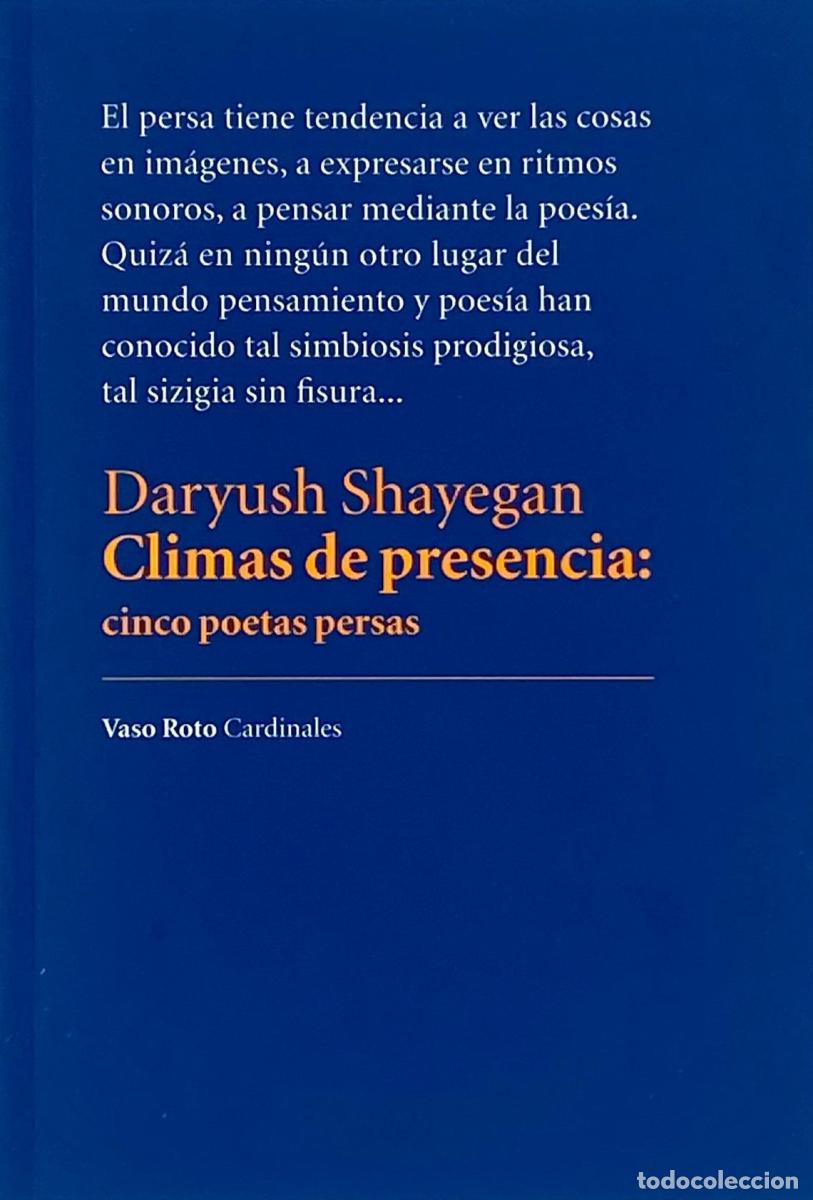 Libri di seconda mano: CLIMAS DE PRESENCIA. CINCO POETAS PERSAS - Daryush Shayegan