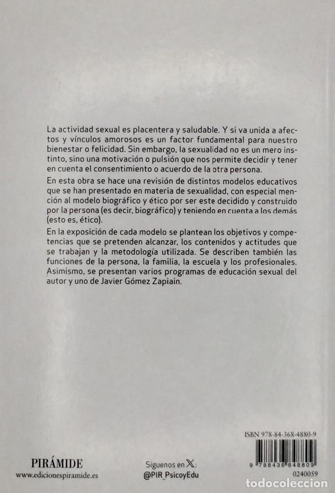 Libros: MODELOS DE EDUCACI&Oacute;N SEXUAL - F&eacute;lix L&oacute;pez S&aacute;nchez - Foto 2