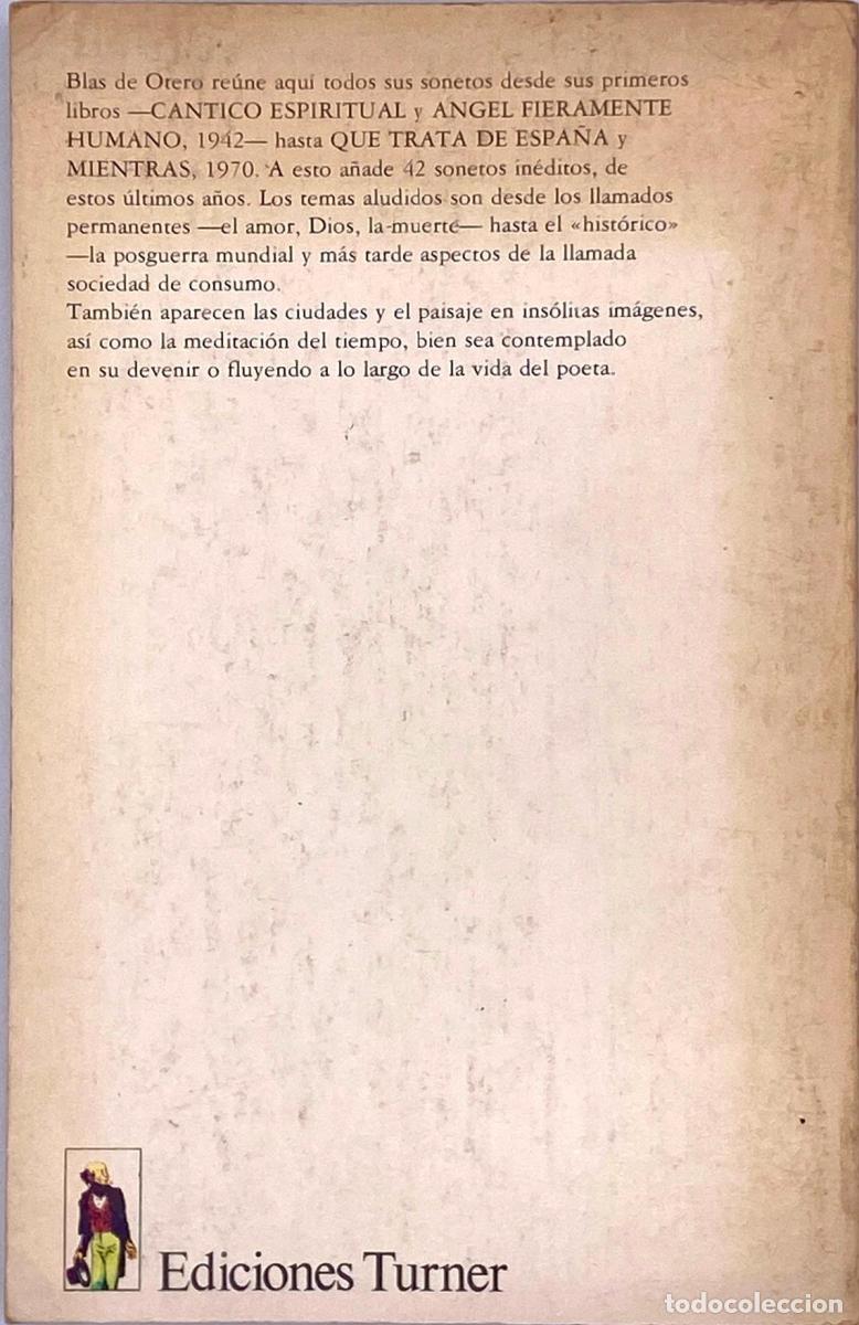 Libros: TODOS MIS SONETOS - Blas De Otero - Foto 2