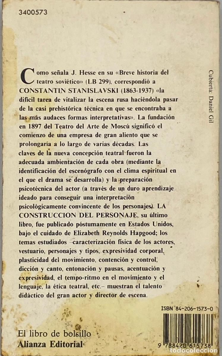 Libros: LA CONSTRUCCI&Oacute;N DEL PERSONAJE - Constantin Stanislavski - Foto 2