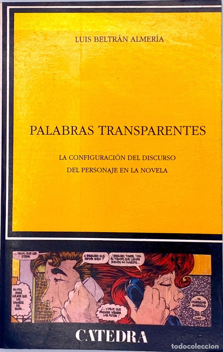 Libros: PALABRAS TRANSPARENTES - Luis Beltr&aacute;n Almer&iacute;a - Foto 1