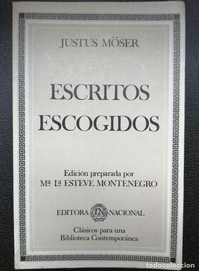 Libros: ESCRITOS ESCOGIDOS - Justus Moser - Foto 1
