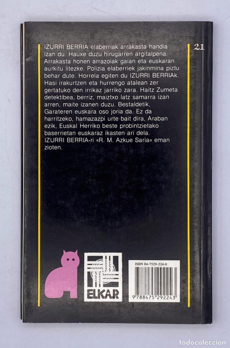 Libros: Gotzon Garate - Izurri Berria - Gotzon Garate - Foto 2