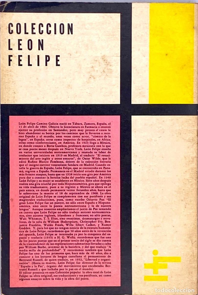 Libros: Le&oacute;n Felipe - No es cordero...que es cordera - Le&oacute;n Felipe - Foto 2