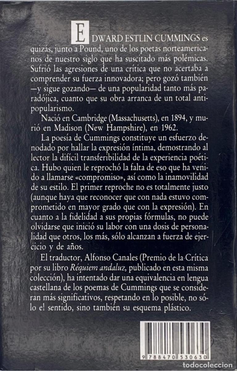 Libros: Edward Estlin Cummings - Poemas - Edward Estlin Cummings - Foto 2