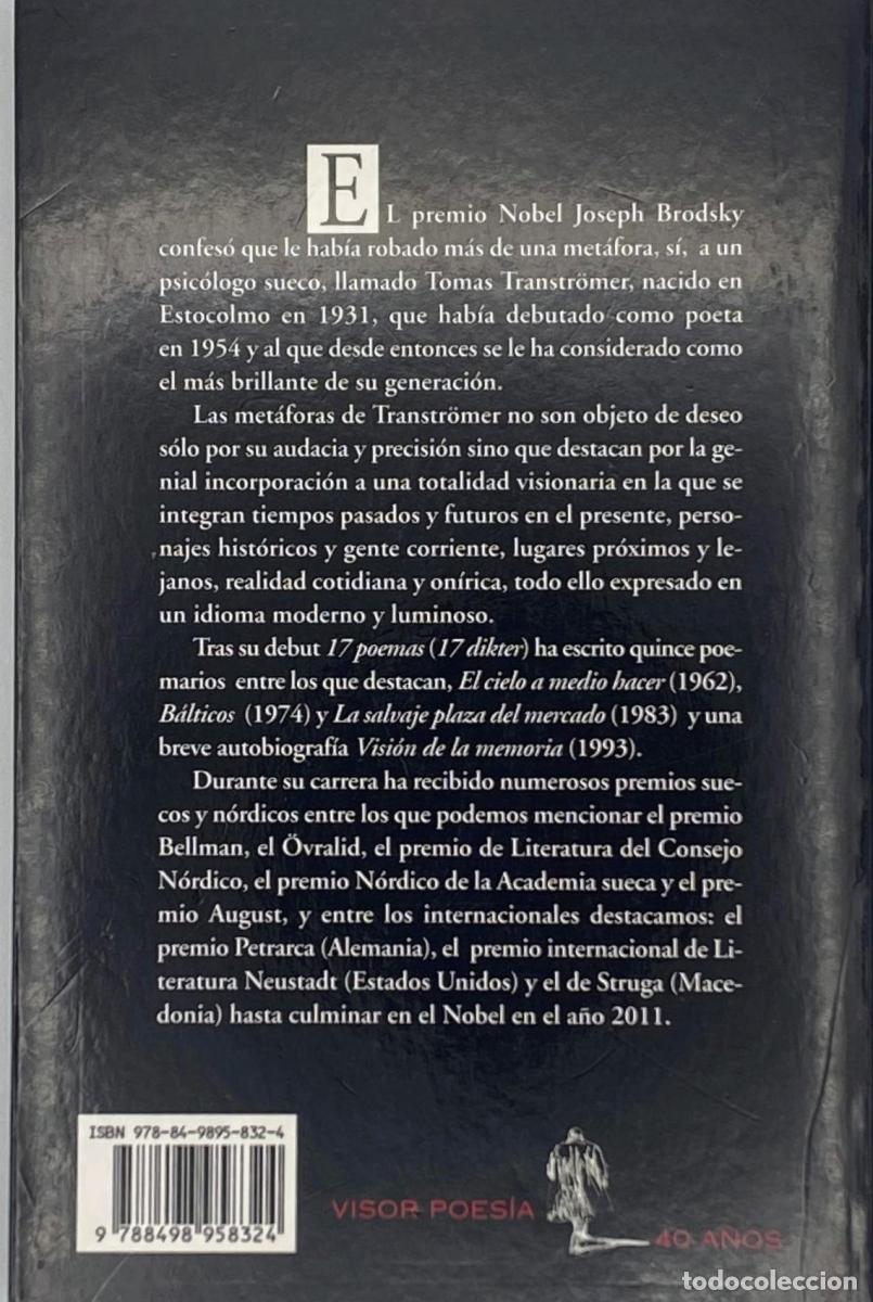 Libros: Tomas Transtr&ouml;mer - B&aacute;lticos y otros poemas - Tomas Transtr&ouml;mer - Foto 2