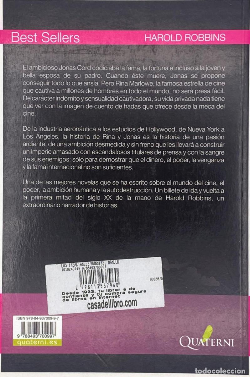 Libros: Harold Robbins - Los insaciables - Harold Robbins - Foto 2